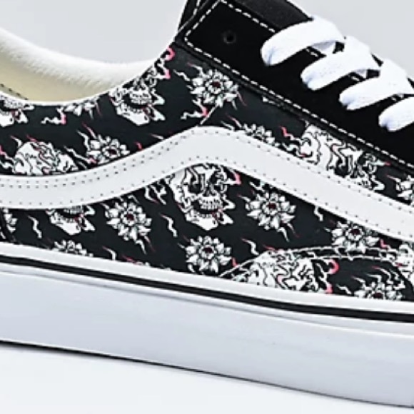 VANS | Old Skool Flash Skulls Black & Multi Skate Shoes - Picture 10 of 10